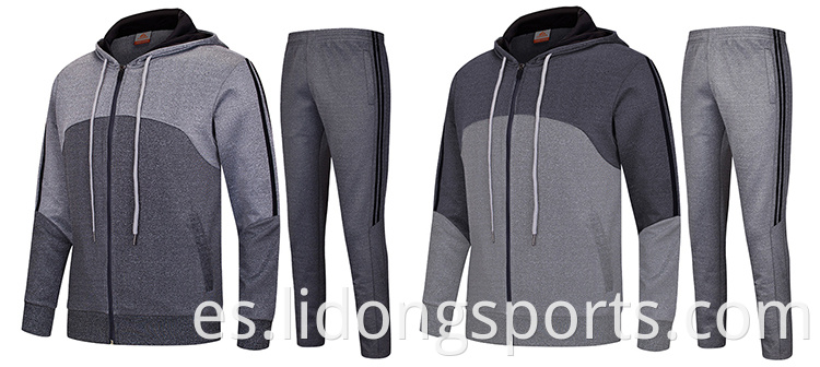 Chaqueta de traje de jogging de jogging de capucha con capucha de dama al por mayor diseño último diseño de deportes lisos personalizados para parejas para parejas